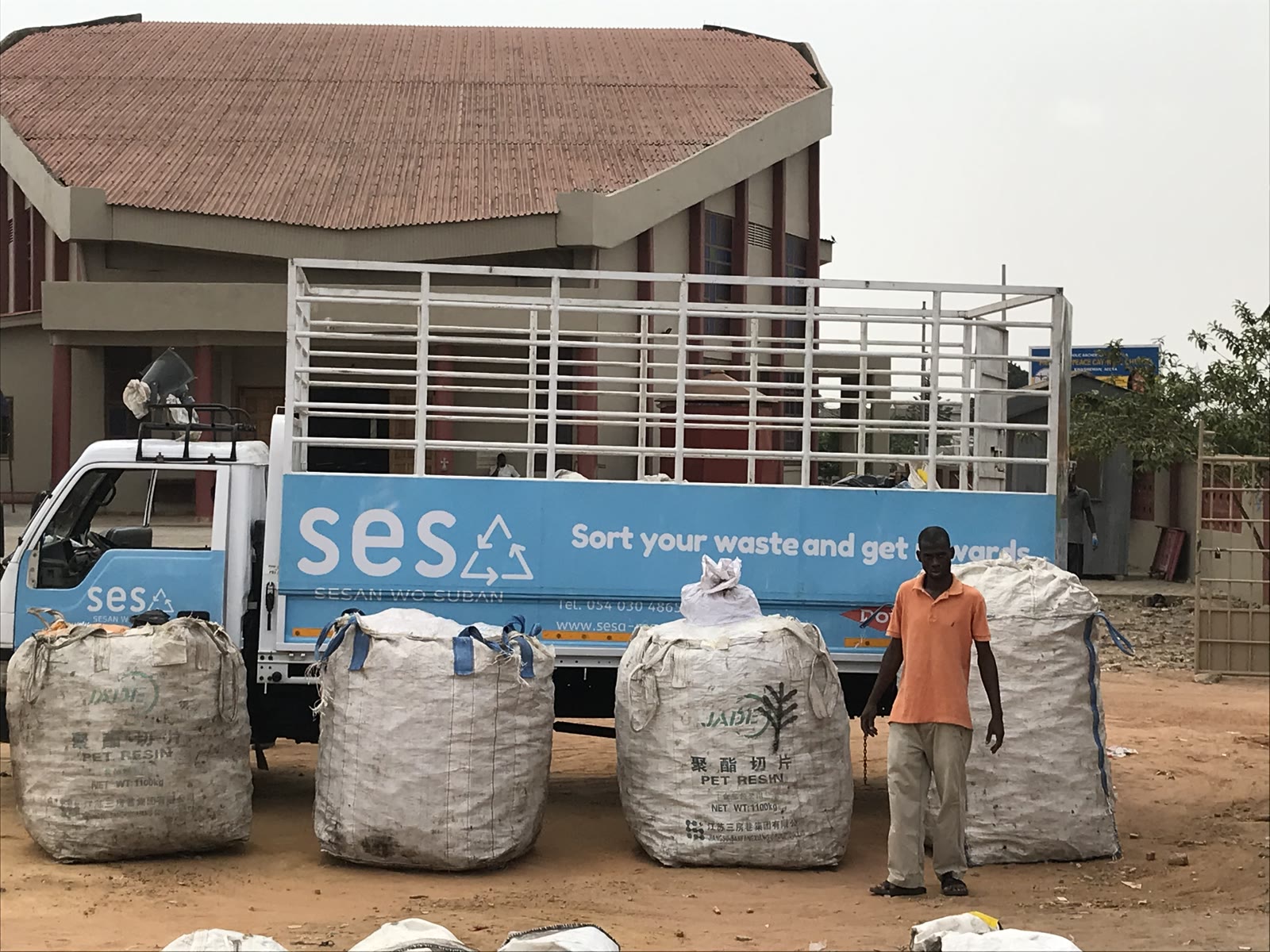 SESA collection boxes, community partners and raw material deliveries in Accra (5/6)