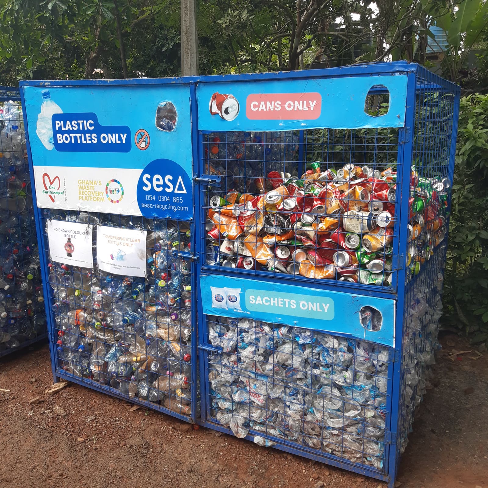 SESA collection boxes, community partners and raw material deliveries in Accra (1/6)